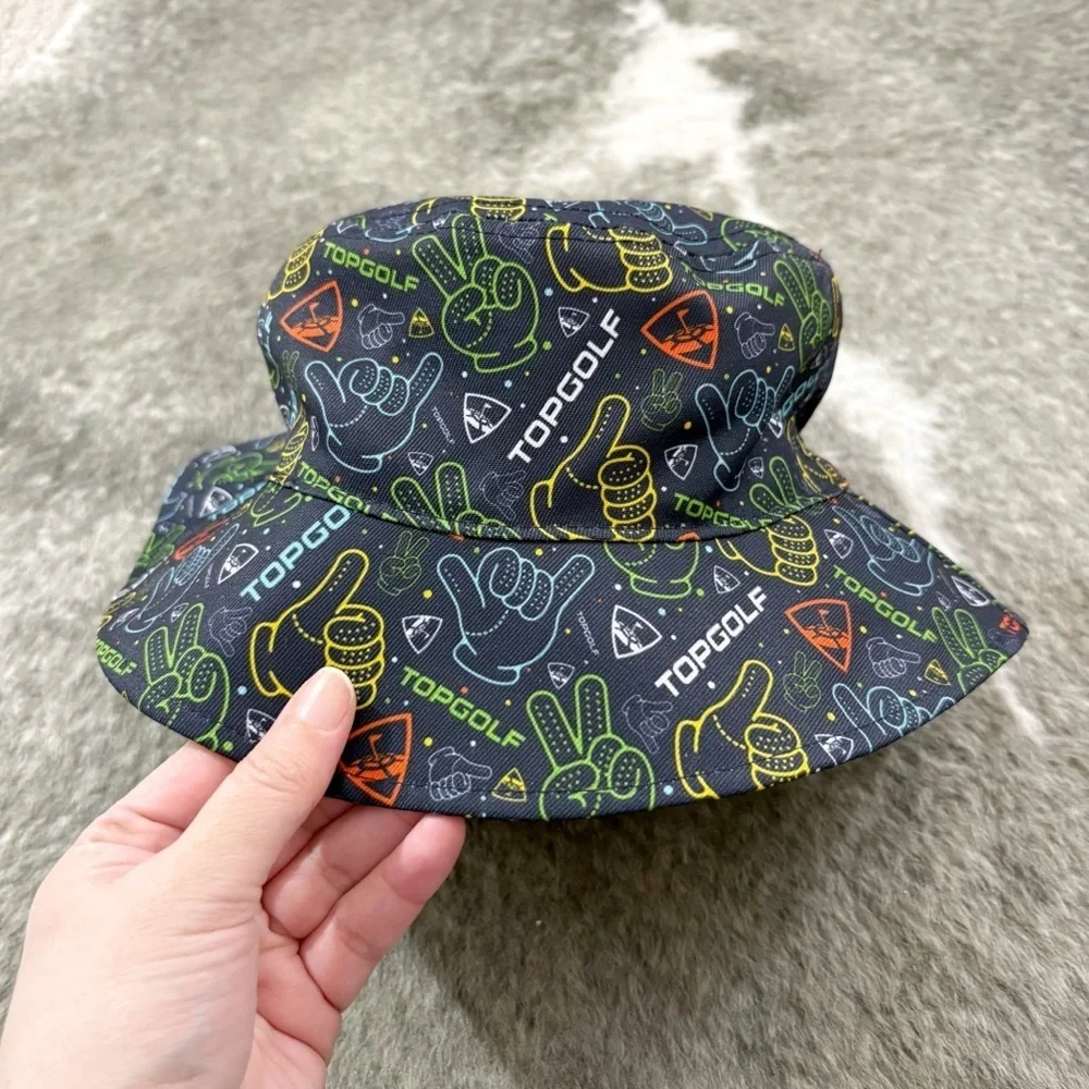 Kids Colorful Reversible Top Golf Bucket Hat OSFM